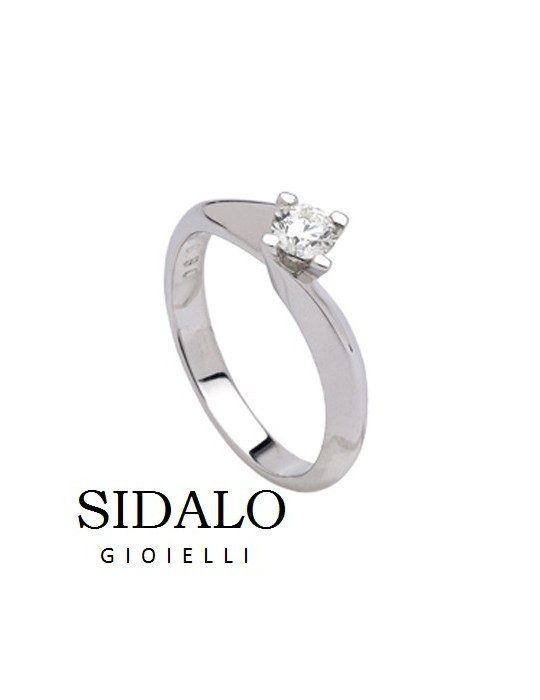 SIDALO - ANELLO SOLITARIO CARATI 015 -