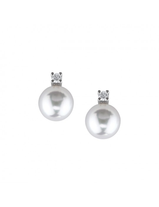 DAMIANI - ORECCHINI CON PERLE E DIAMANTI 20011413