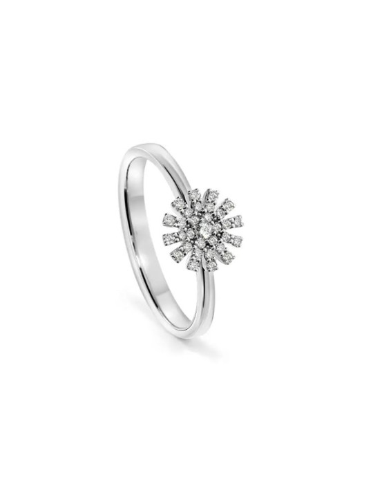 DAMIANI - ANELLO MARGHERITA CON PAVÈ DI BRILLANTI