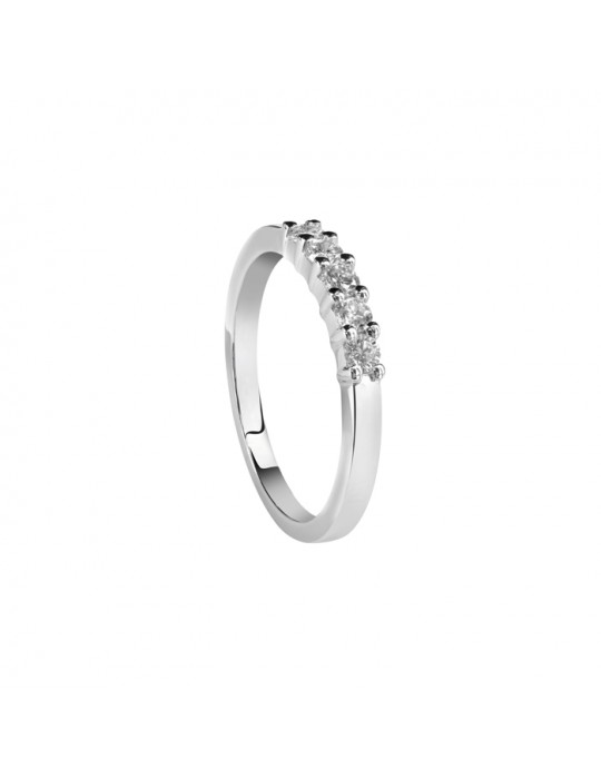 DAMIANI - ANELLO VERETTA 5 PIETRE COLLEZIONE LUCE