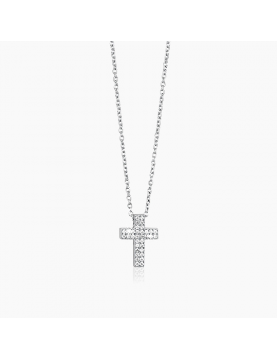 MABINA - COLLANA CROCE CON PAVÈ DI ZIRCONI 553015