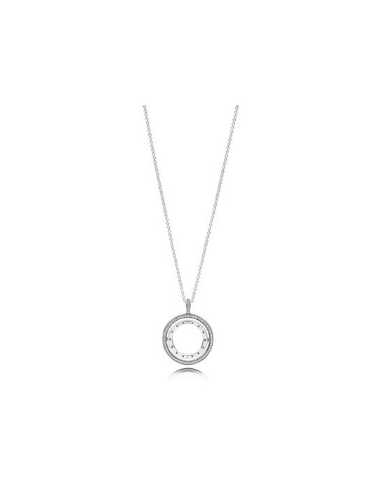 PANDORA - COLLANA CERCHIO CON LOGO PANDORA
