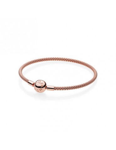 PANDORA - BRACCIALE MAGLIA MESH ROSÈ - 586543