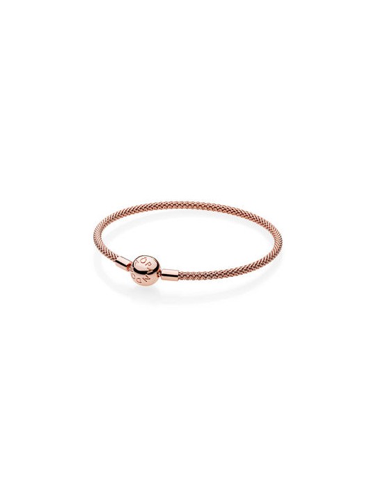 PANDORA - BRACCIALE MAGLIA MESH ROSÈ - 586543
