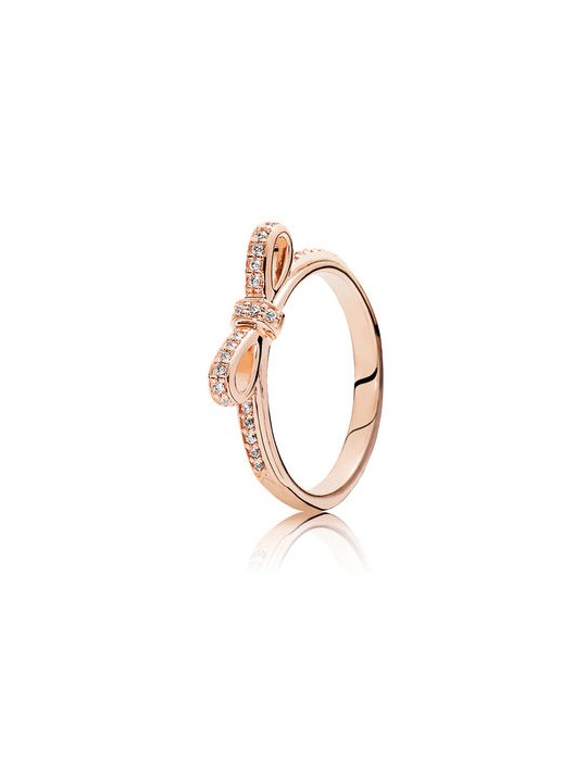 PANDORA - ANELLO FIOCCO SCINTILLANTE ROSE