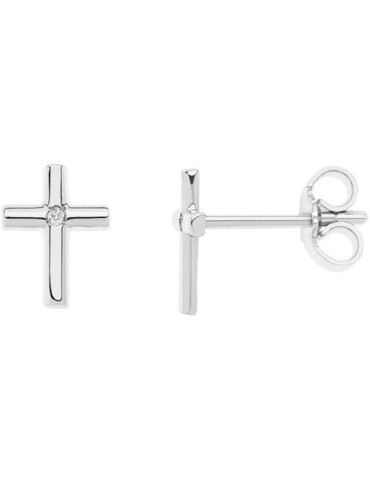 COMETE - ORECCHINI ORO SIMBOLI  CROCE - ORB932