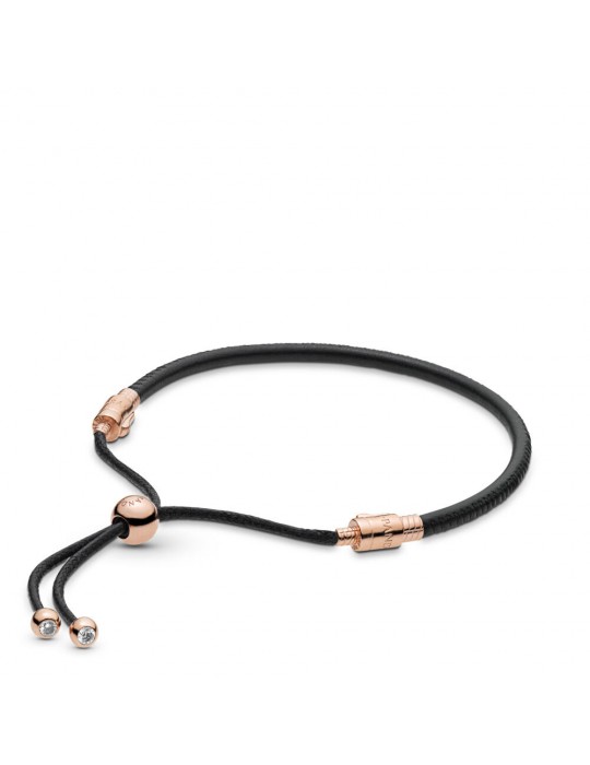 PANDORA - BRACCIALE IN PELLE NERA - 588059CBK