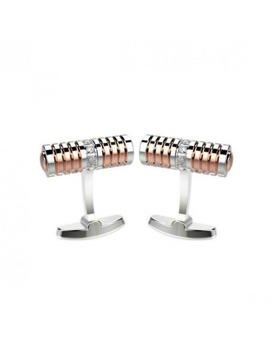 ZANCAN - GEMELLI IN ACCIAIO BICOLORE HITECK EHG047