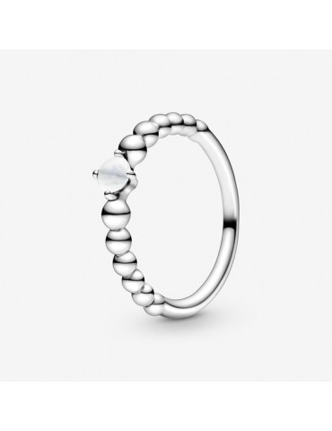 PANDORA - ANELLO BIANCO LATTE PURELY PANDORA