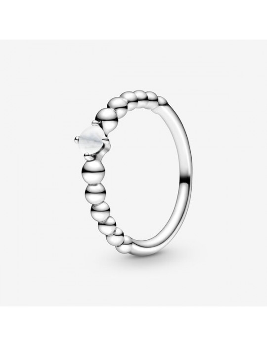 PANDORA - ANELLO BIANCO LATTE PURELY PANDORA