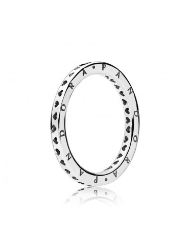 PANDORA - ANELLO CON LOGO PANDORA E CUORI 197133 PANDORA - ANELLO CON LOGO PANDORA E CUORI 197133