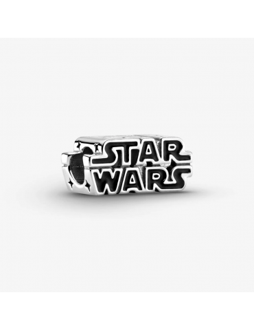 PANDORA - STAR WARS, CHARM IN ARGENTO CON LOGO 3D