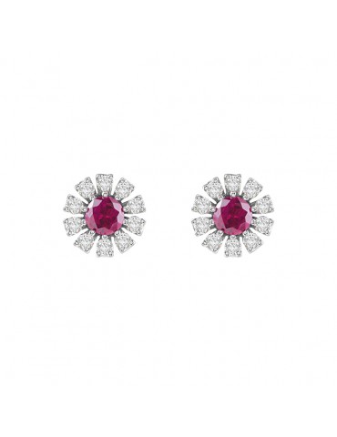 DAMIANI - ORECCHINI MARGHERITA CON RUBINI 20084148