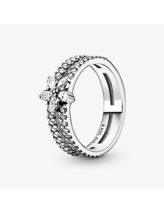 PANDORA - ANELLO DOPPIO FIOCCO DI NEVE - 199236C01