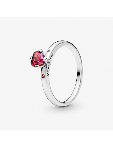 PANDORA - ANELLO CON CUORE ROSSO SCINTILLANTE PANDORA - ANELLO CON CUORE ROSSO SCINTILLANTE