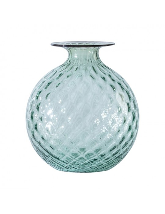VENINI - VASO MONOFIORE BALLOTON VERDE RIO FILO RB