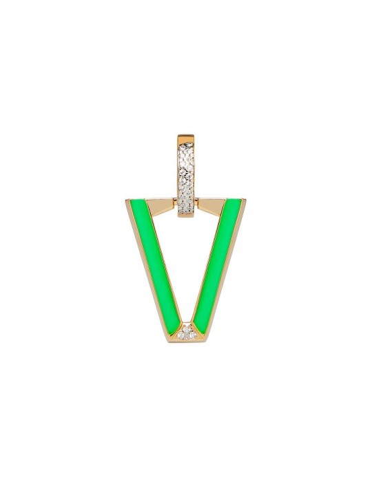 VALENTINA FERRAGNI - ORECCHINO UALI GREEN