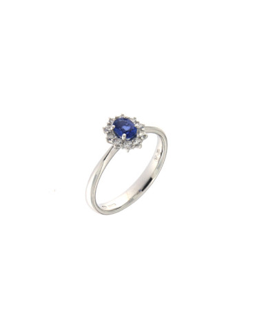 MIRCO VISCONTI - ANELLO FANTASIA CON ZAFFIRO OVALE