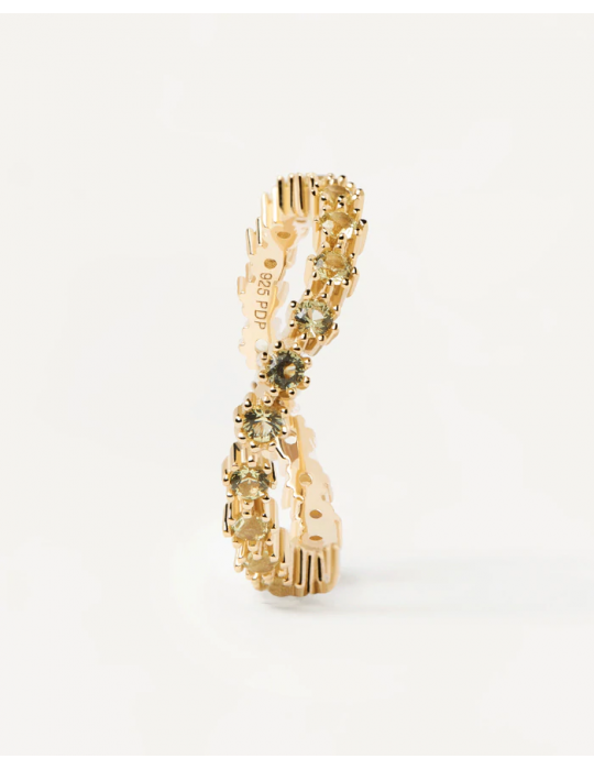 PDPAOLA - ANELLO  MOTION GREEN TIDE GOLD AN01-461