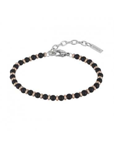 BREIL - BRACCIALE ACCIAIO ROSE BLACK ONIX TJ2409