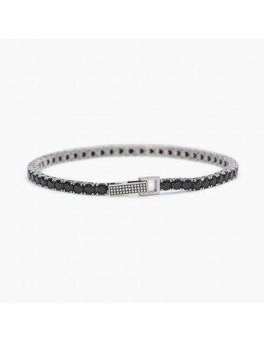 MABINA - BRACCIALE TENNIS CLUB BLACK - 533580-M