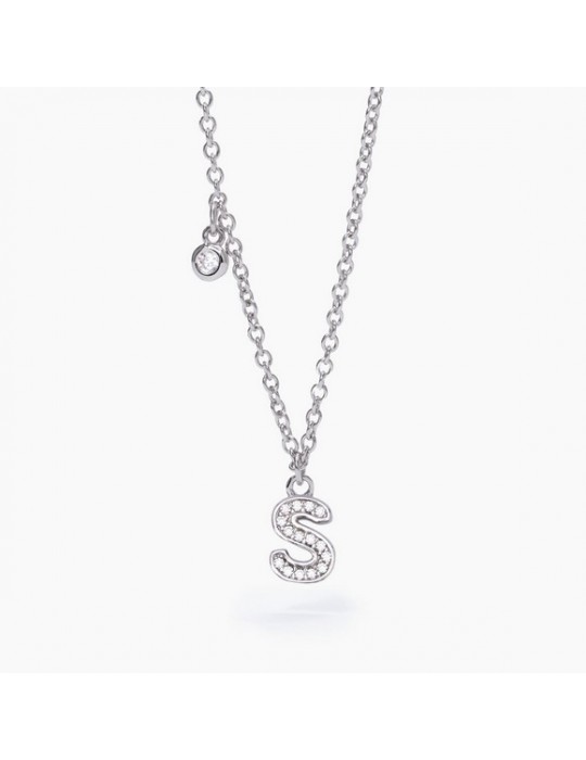 MABINA - COLLANA A B COOL LETTERA S - 553500S