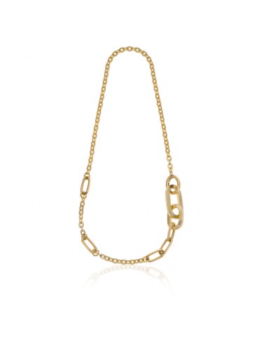 UNOAERRE - COLLANA SQUARE RIGHE DORATO - 2151 UNOAERRE - COLLANA SQUARE RIGHE DORATO - 2151