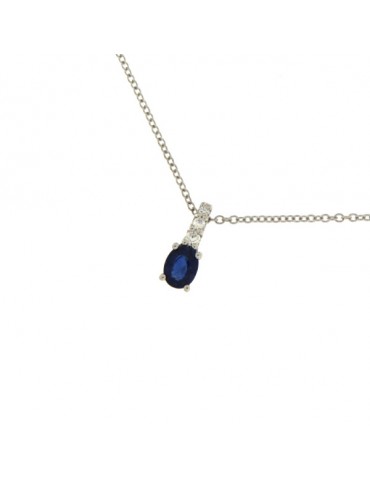 MIRCO VISCONTI - COLLANA ORO DIAMANTI E ZAFFIRO