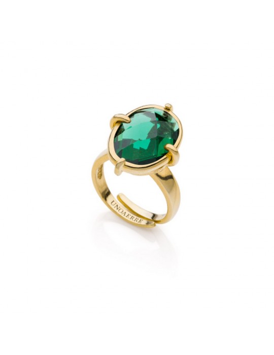 UNOAERRE - ANELLO JAIPUR CON PIETRA VERDE - 2267