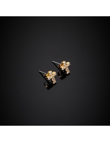 CHIARA FERRAGNI - ORECCHINI CROCE GOLD - J19AWC13