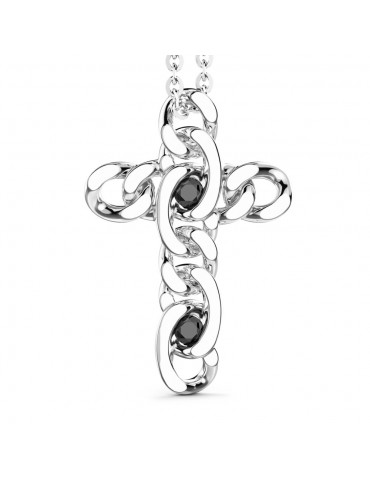 ZANCAN - COLLANA IN ARGENTO CROCE COSMOPOLITAN