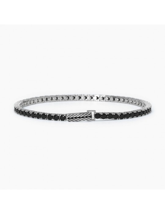 MABINA - BRACCIALE TENNIS CLUB BLACK - 533694-M