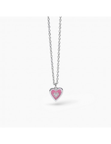 MABINA - GIROCOLLO TVB CON CUORE ROSA - 553552
