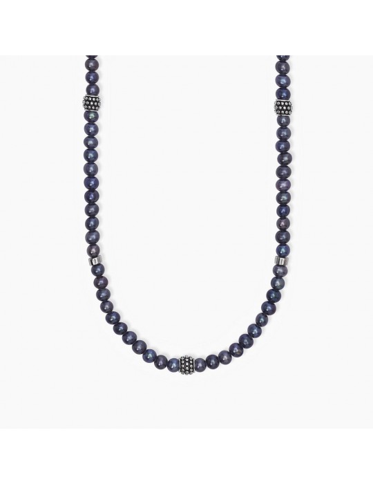 MABINA - COLLANA GIOVANE RIBELLE CON PERLE NERE