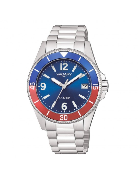 VAGARY  BY CITIZEN- SOLOTEMPO AQUA 37MM BLU ROSSO
