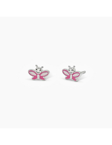 MABINA - ORECCHINI LADY BUTTERFLY ROSA - 563612