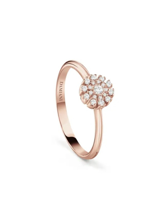 DAMIANI - ANELLO ORO ROSA E DIAMANTI MARGHERITA