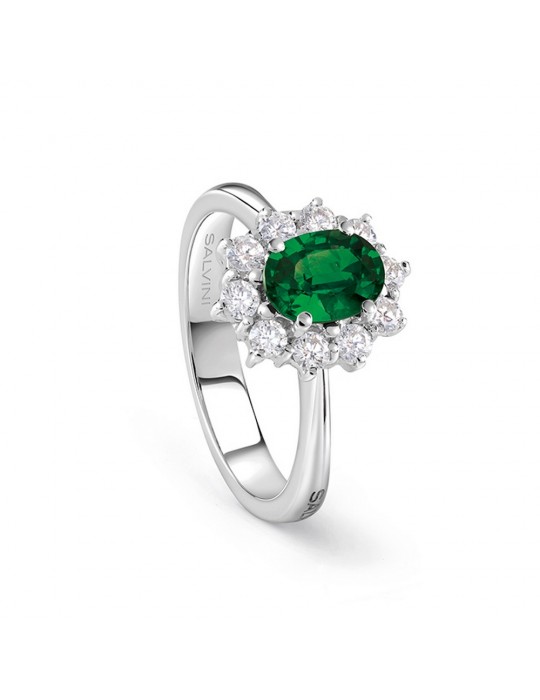 SALVINI - ANELLO LOVE FOR COLORS CON SMERALDO