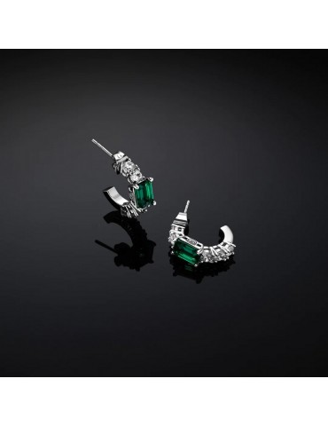 CHIARA FERRAGNI - ORECCHINI A CERCHIO EMERALD S