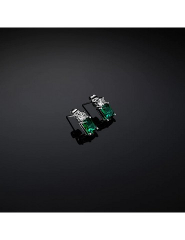 CHIARA FERRAGNI - ORECCHINI AL LOBO  EMERALD