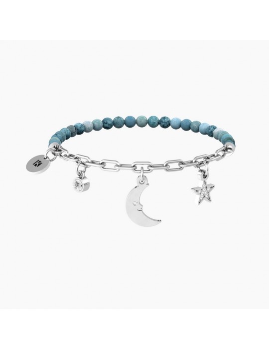 KIDULT - BRACCIALE SYMBOLS CATENA  E PIETRE LUNA