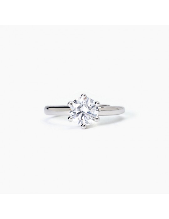 MABINA - ANELLO SOLITAIRE ZIRCONE BIANCO 523395