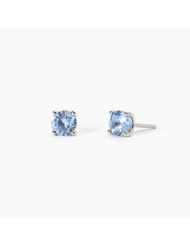 MABINA - ORECCHINI AL LOBO SHINY AZURE - 563740
