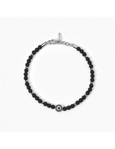 MABINA - BRACCIALE BENIAMINO AGATA NERA - 533807
