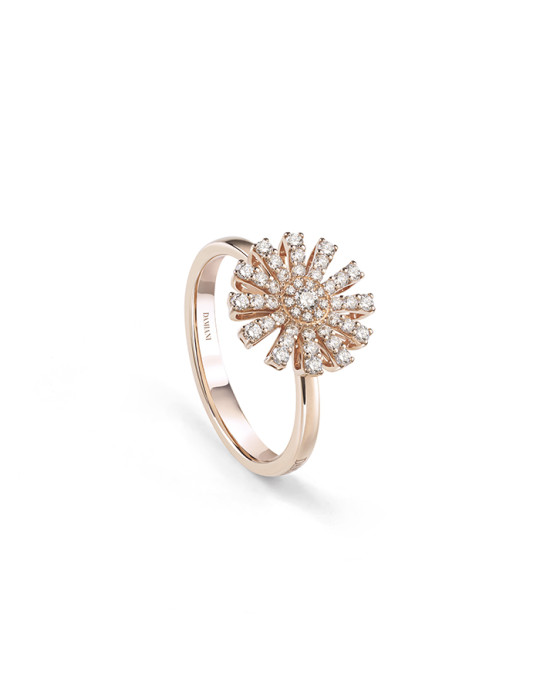 DAMIANI - ANELLO ORO ROSA E DIAMANTI MARGHERITA