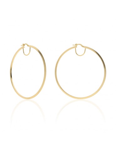 UNOAERRE - ORECCHINI A CERCHIONI DORATI - 2390