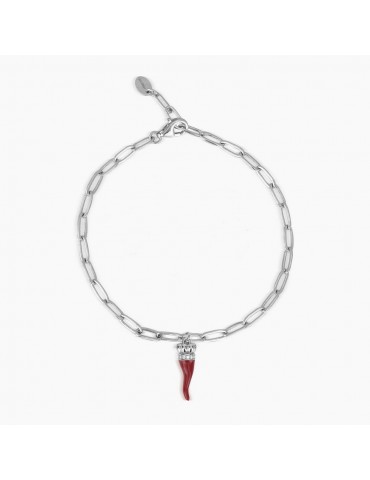 MABINA - BRACCIALE OVER THE LUCK CORNETTO ROSSO