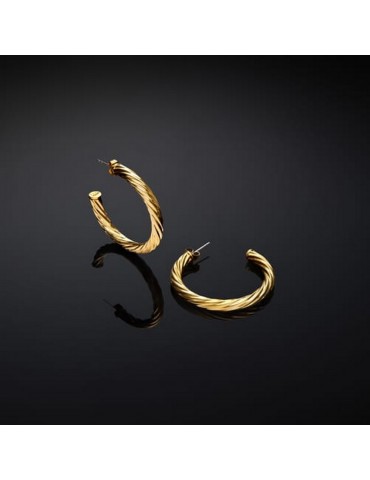 CHIARA FERRAGNI - ORECCHINI BOLD BIG HOOP 40MM