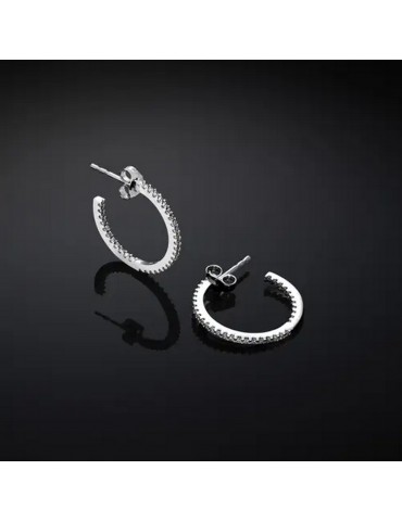 CHIARA FERRAGNI - ORECCHINI HOOP SILVER COLLECTION CHIARA FERRAGNI - ORECCHINI HOOP SILVER COLLECTION