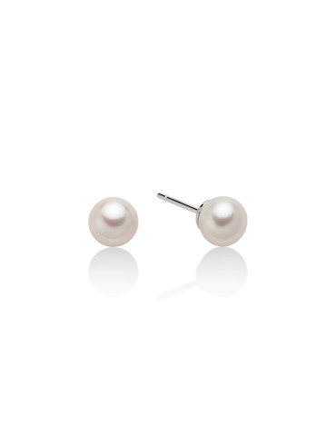 MILUNA - ORECCHINI PERLE GEMELLE ORIENTE 7/7,5 MM